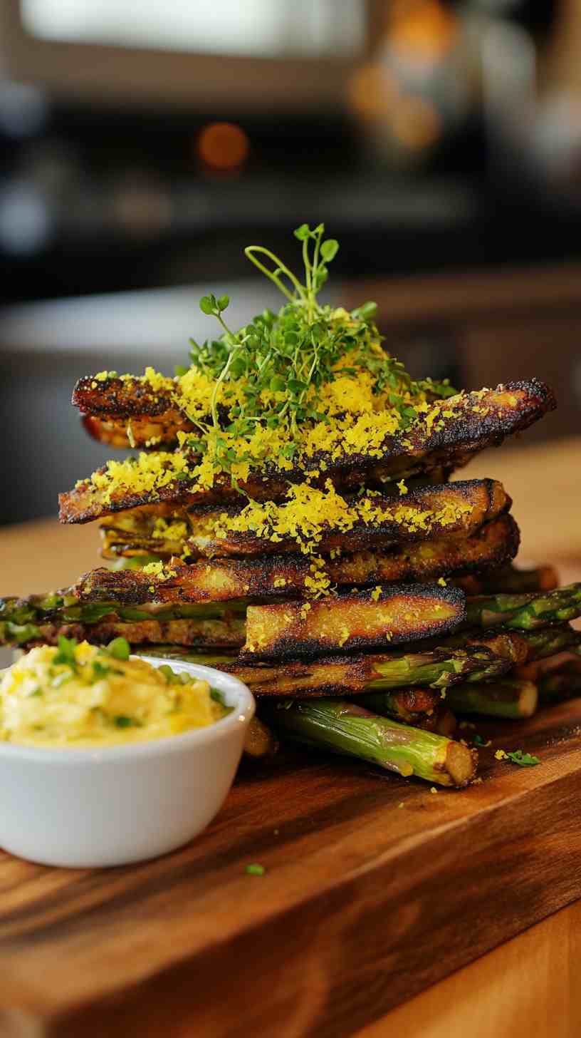 Simple Air Fryer Asparagus with Lemon Zest