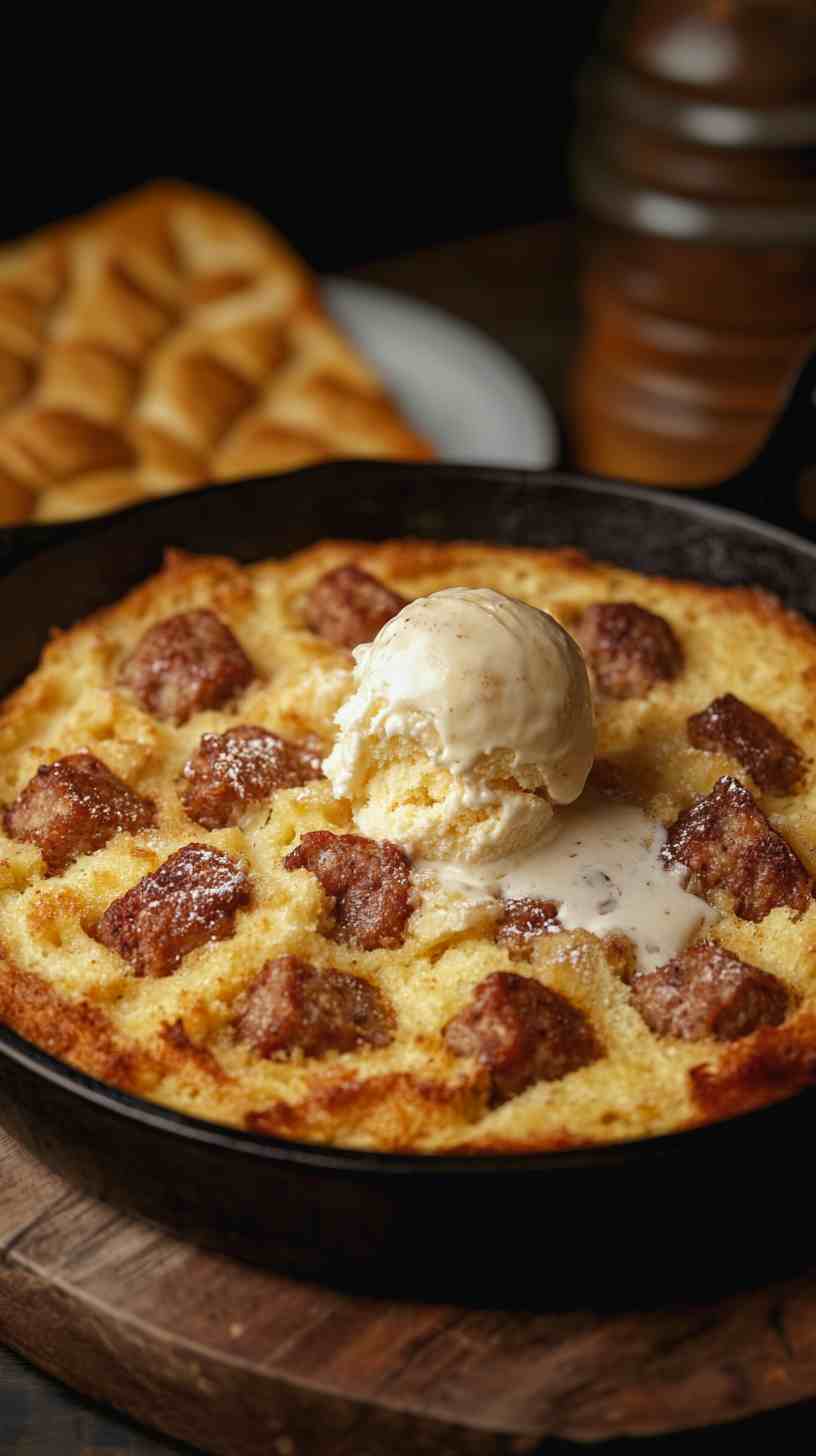 Smoked Sausage Bread Pudding