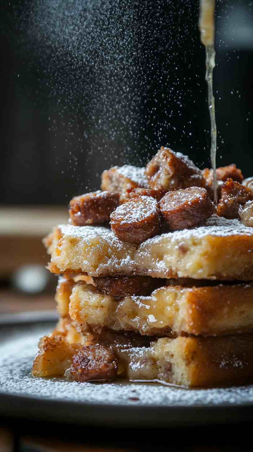 Smoked Sausage Bread Pudding
