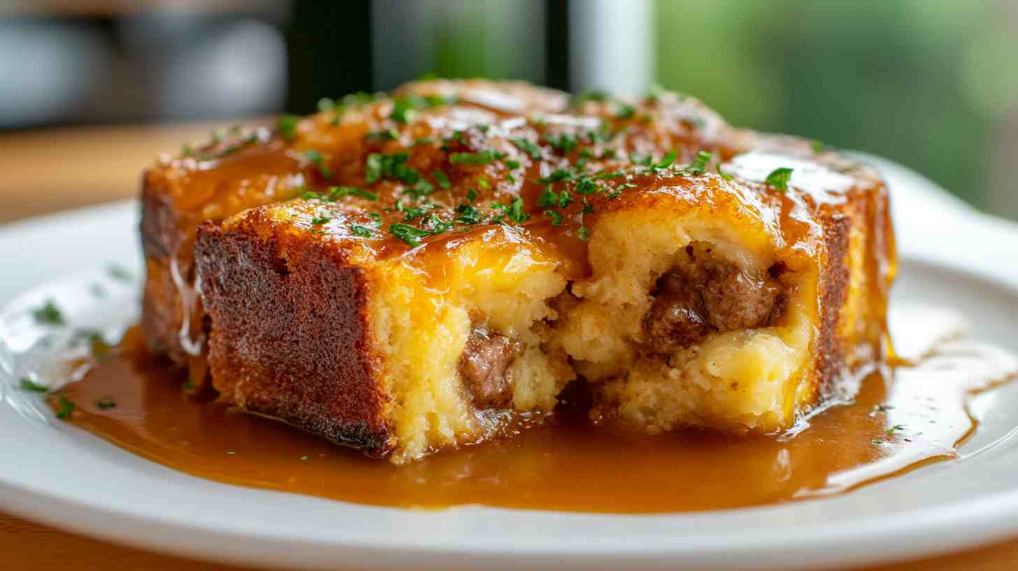 Smoked Sausage Bread Pudding
