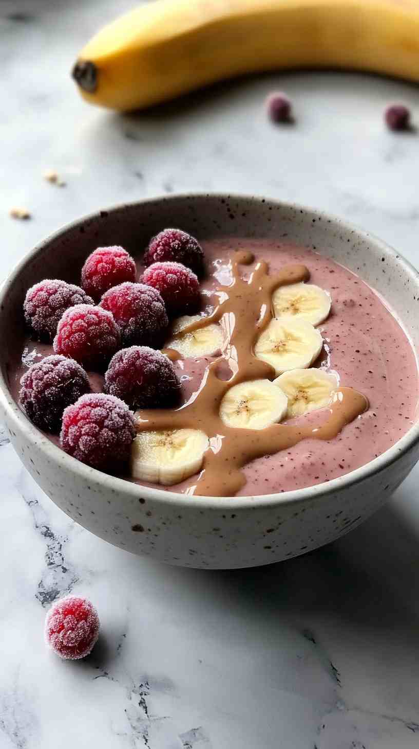 Smoothie Bowl with Spinach and Banana