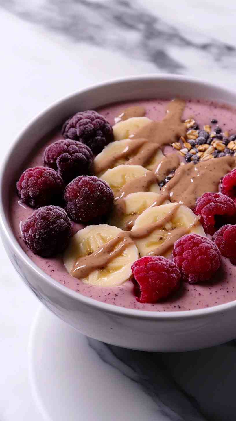 Smoothie Bowl with Spinach and Banana