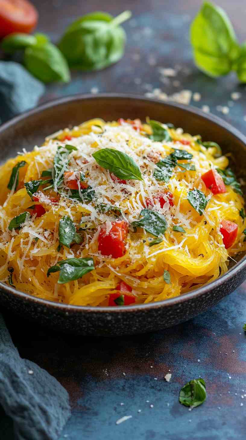 Spaghetti Squash Primavera with Parmesan