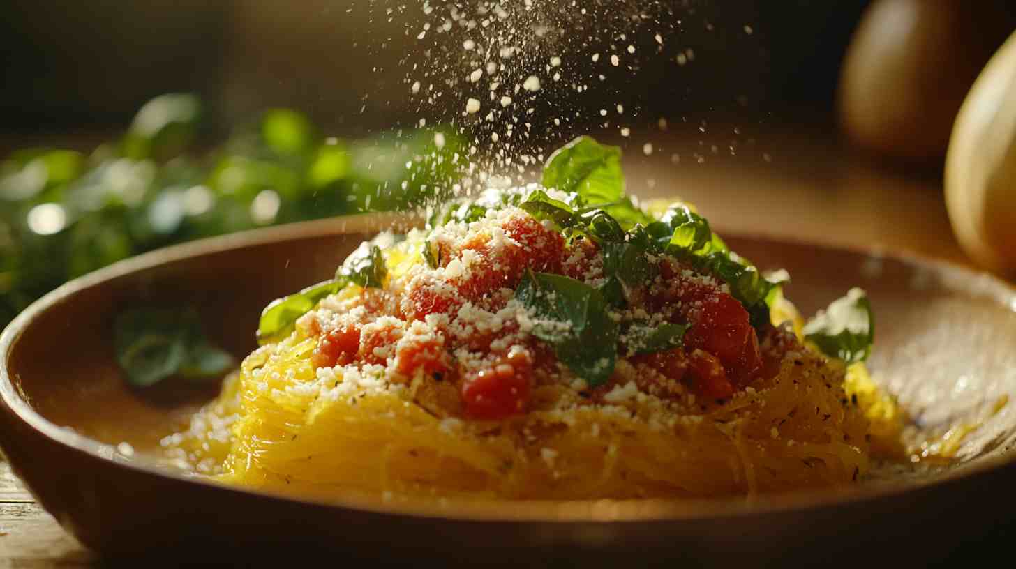 Spaghetti Squash Primavera with Parmesan