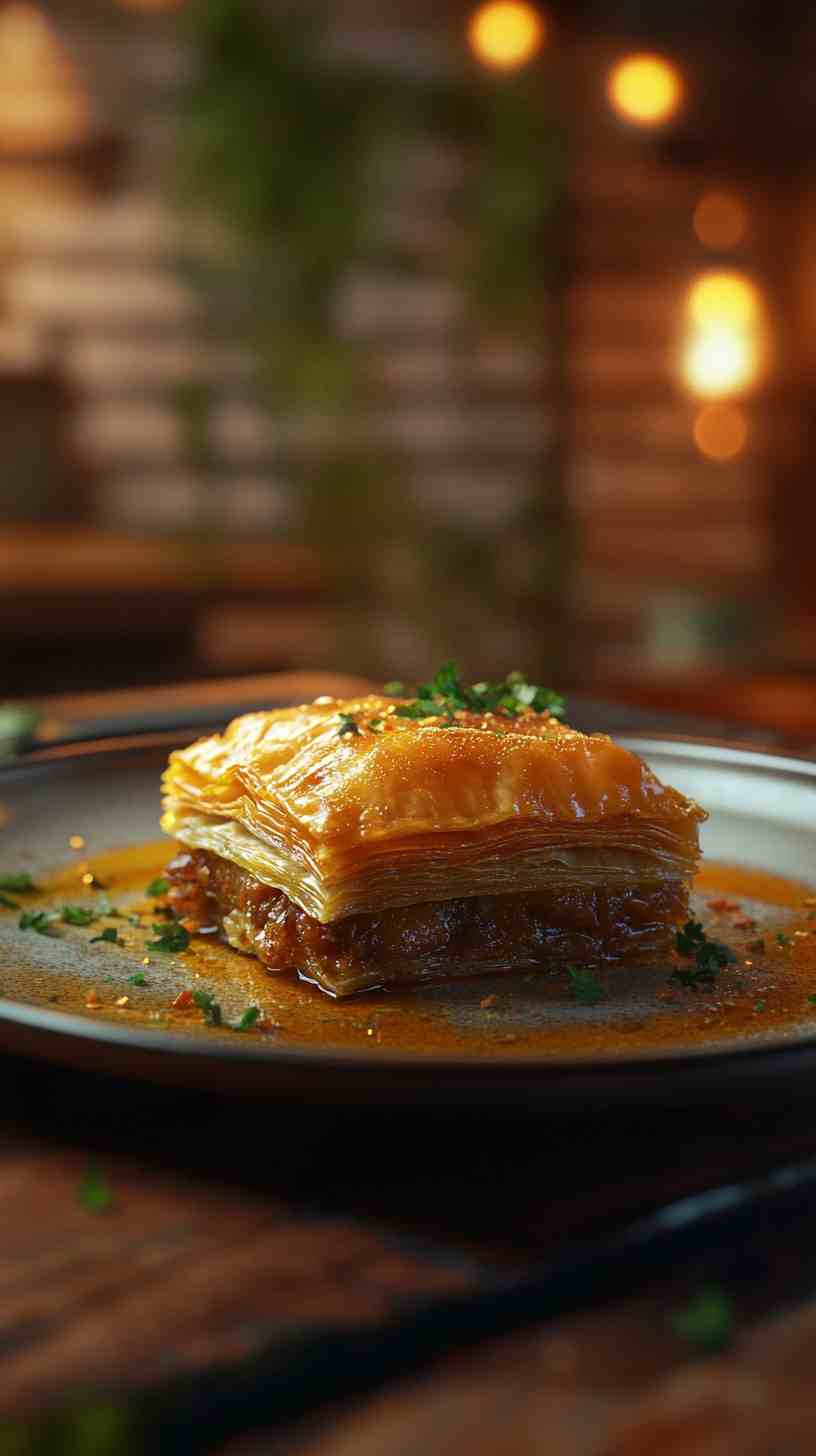 Spiced Lamb Baklava