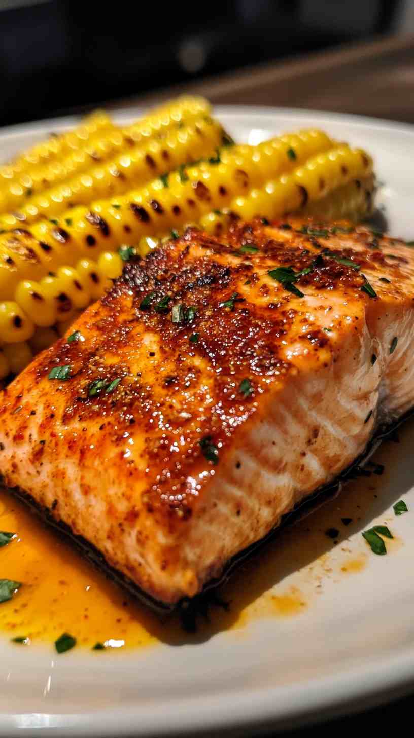 Spicy Sriracha Air Fryer Salmon