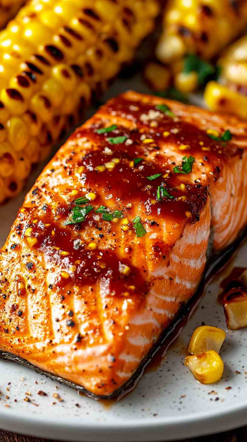 Spicy Sriracha Air Fryer Salmon