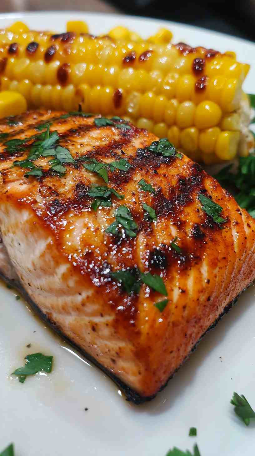 Spicy Sriracha Air Fryer Salmon