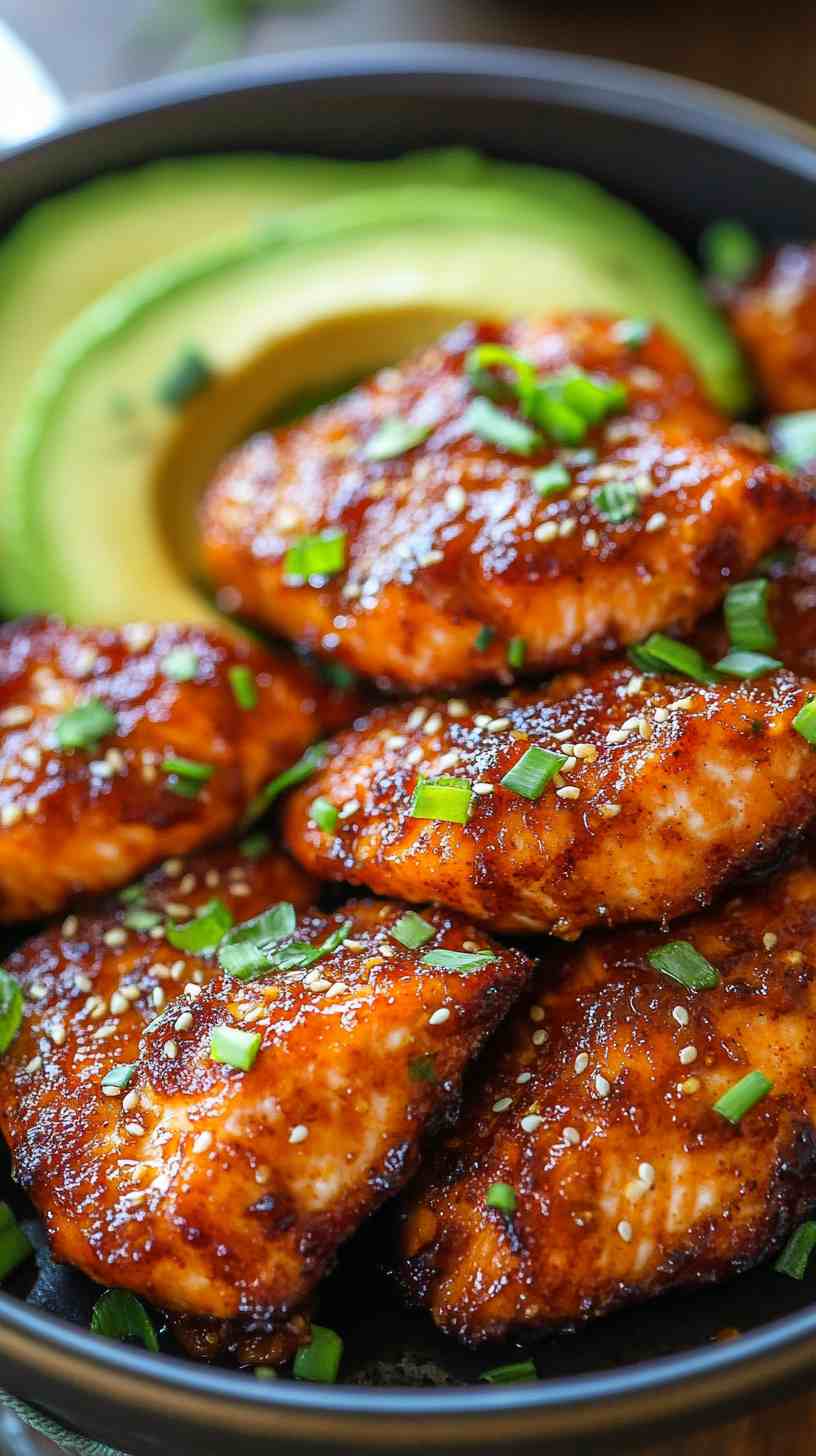 Spicy Sriracha Air Fryer Salmon