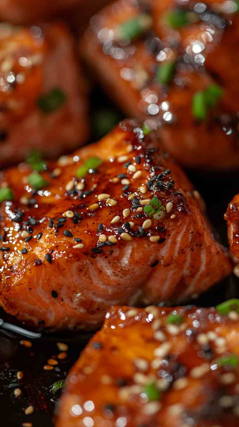 Spicy Sriracha Air Fryer Salmon