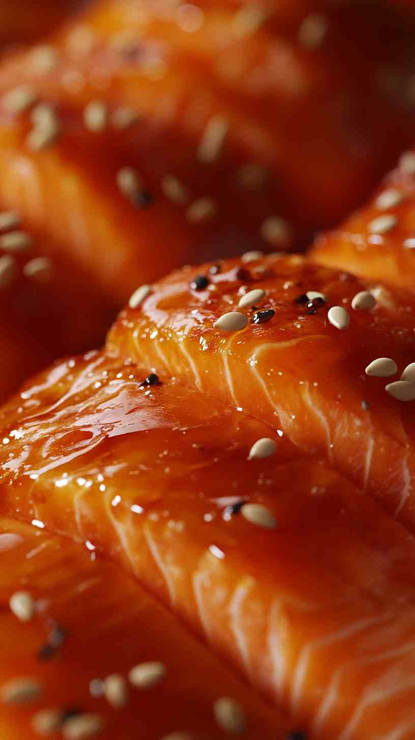 Spicy Sriracha Air Fryer Salmon