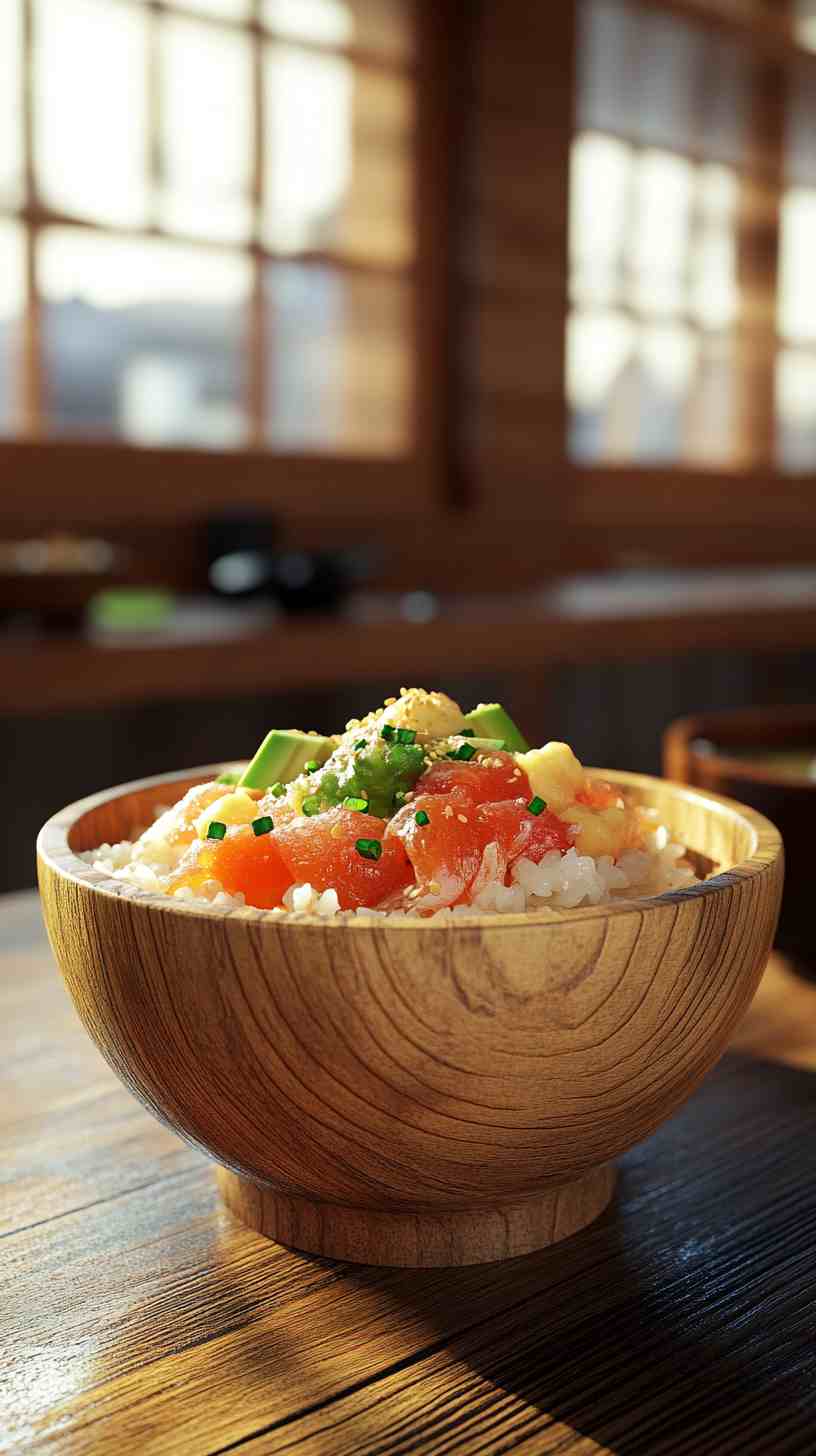 Spicy Tuna & Avocado Rice Bowl Gym Meal