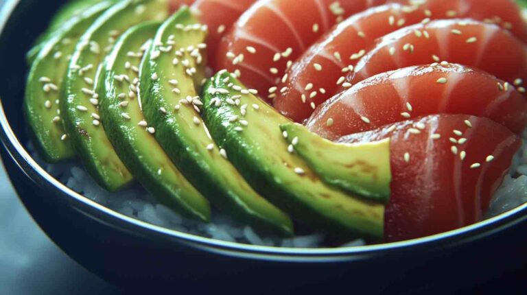 Spicy Tuna & Avocado Rice Bowl Gym Meal