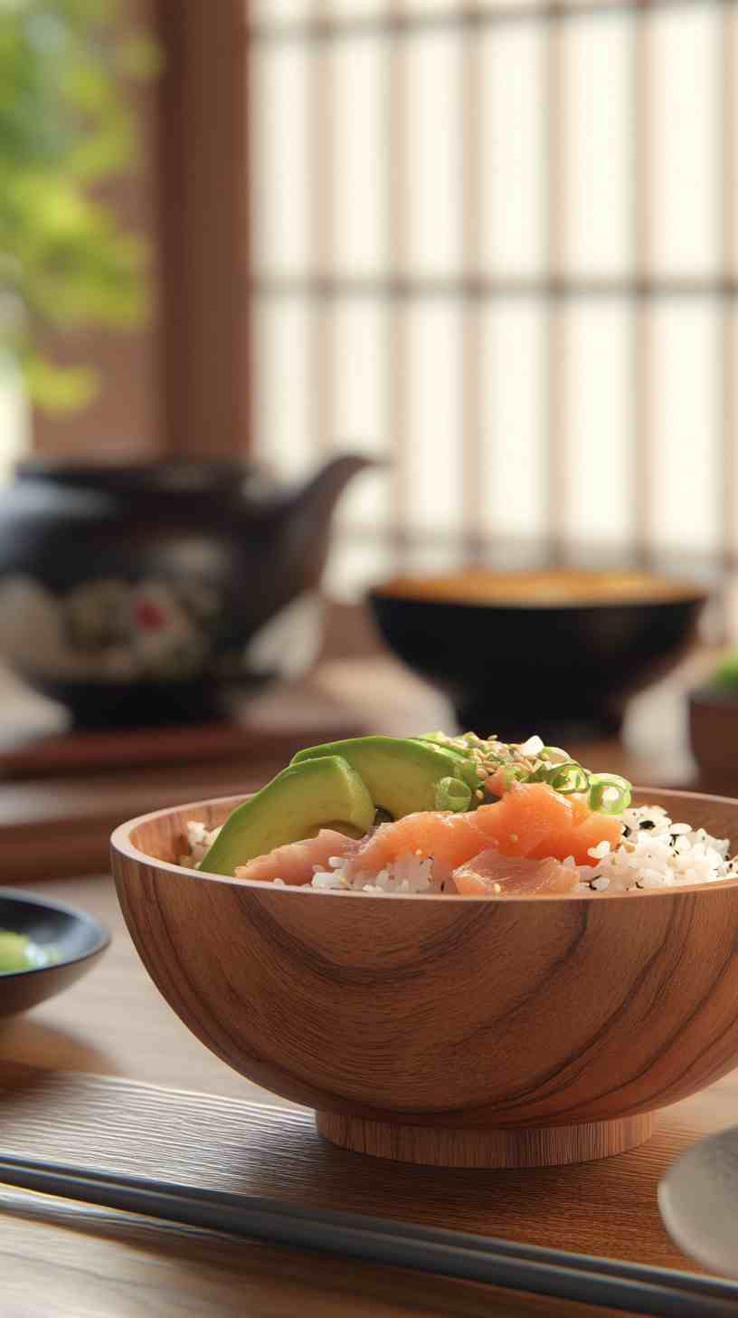 Spicy Tuna & Avocado Rice Bowl Gym Meal
