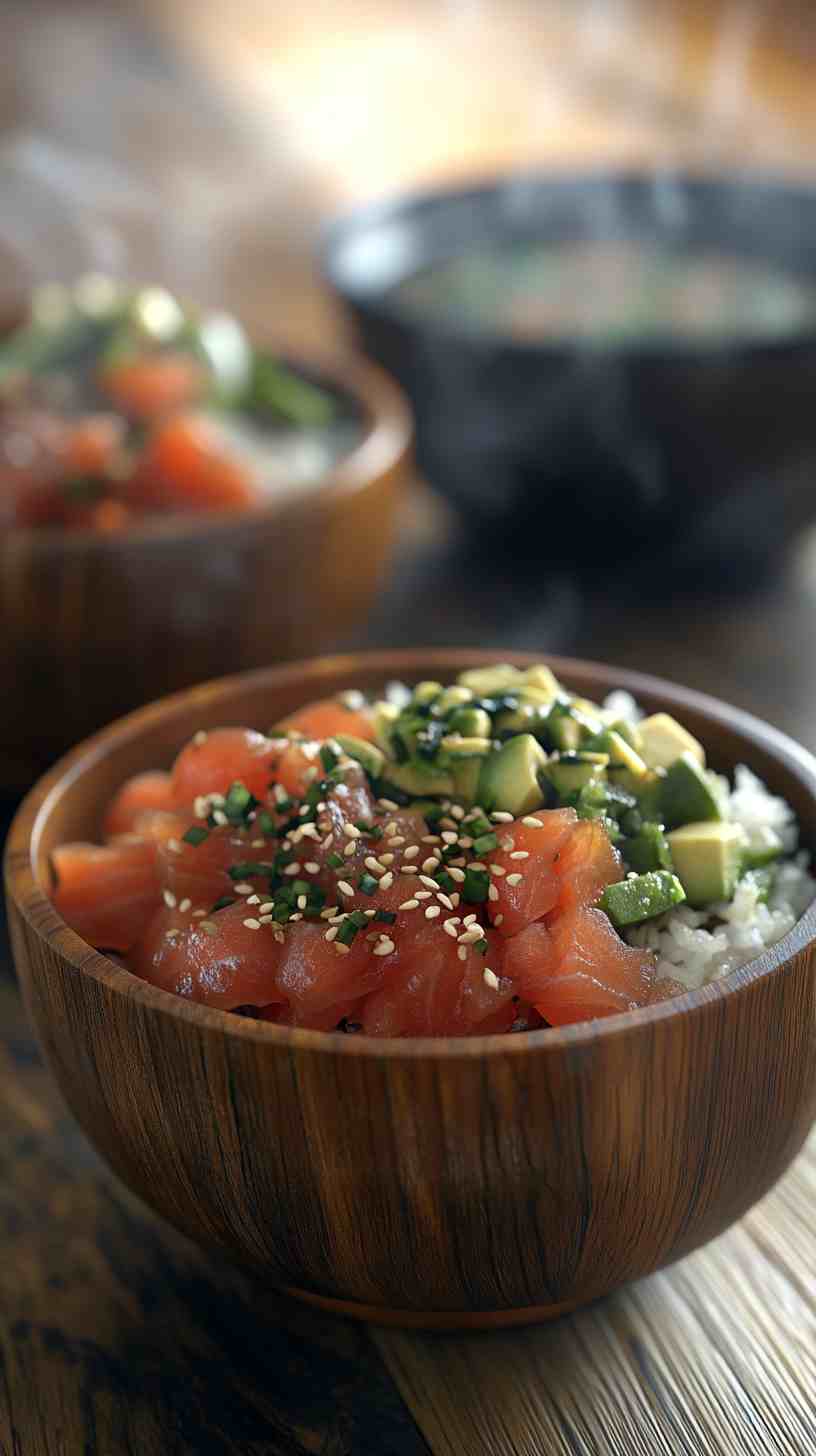 Spicy Tuna & Avocado Rice Bowl Gym Meal