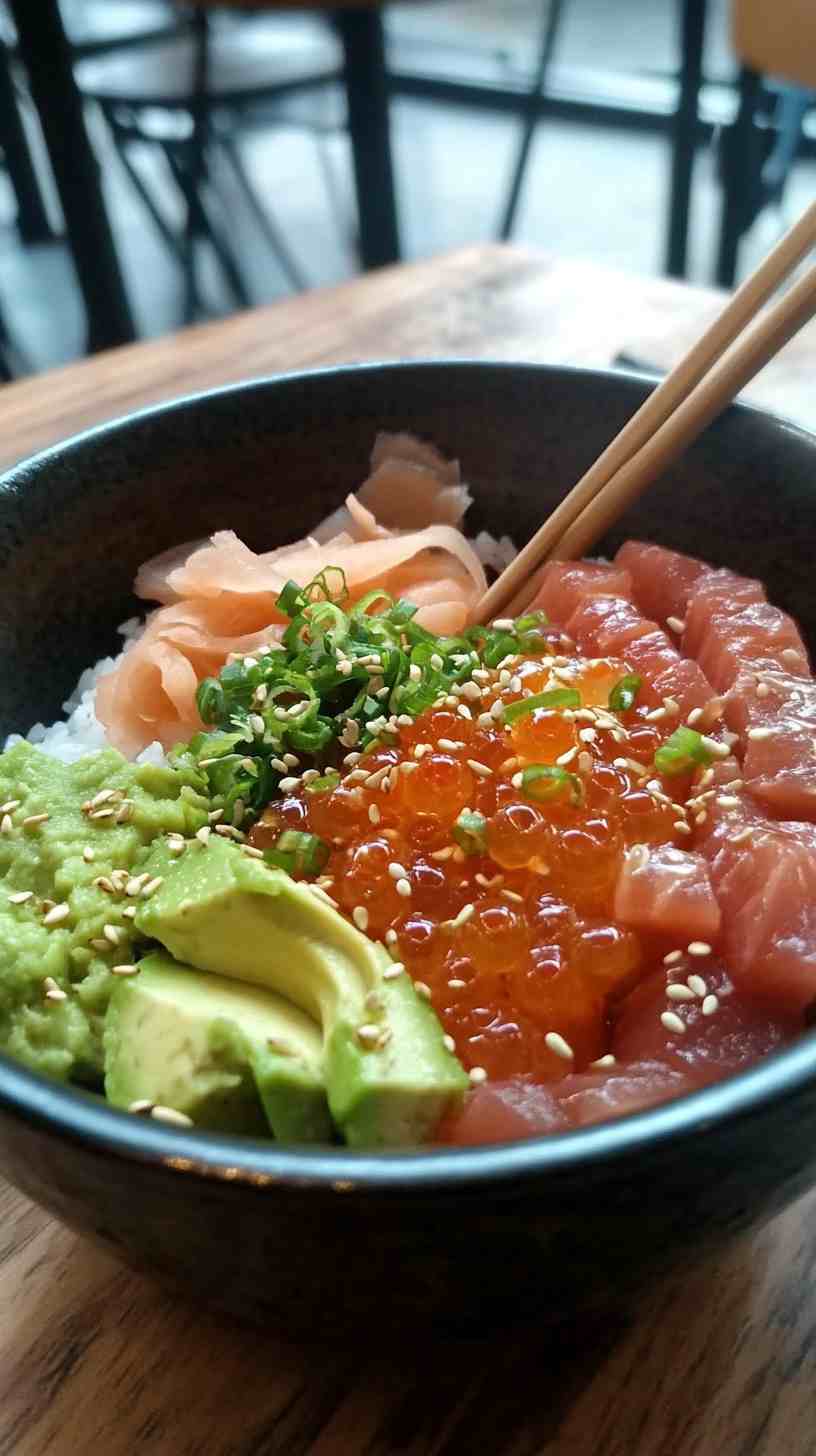 Spicy Tuna & Avocado Rice Bowl Gym Meal