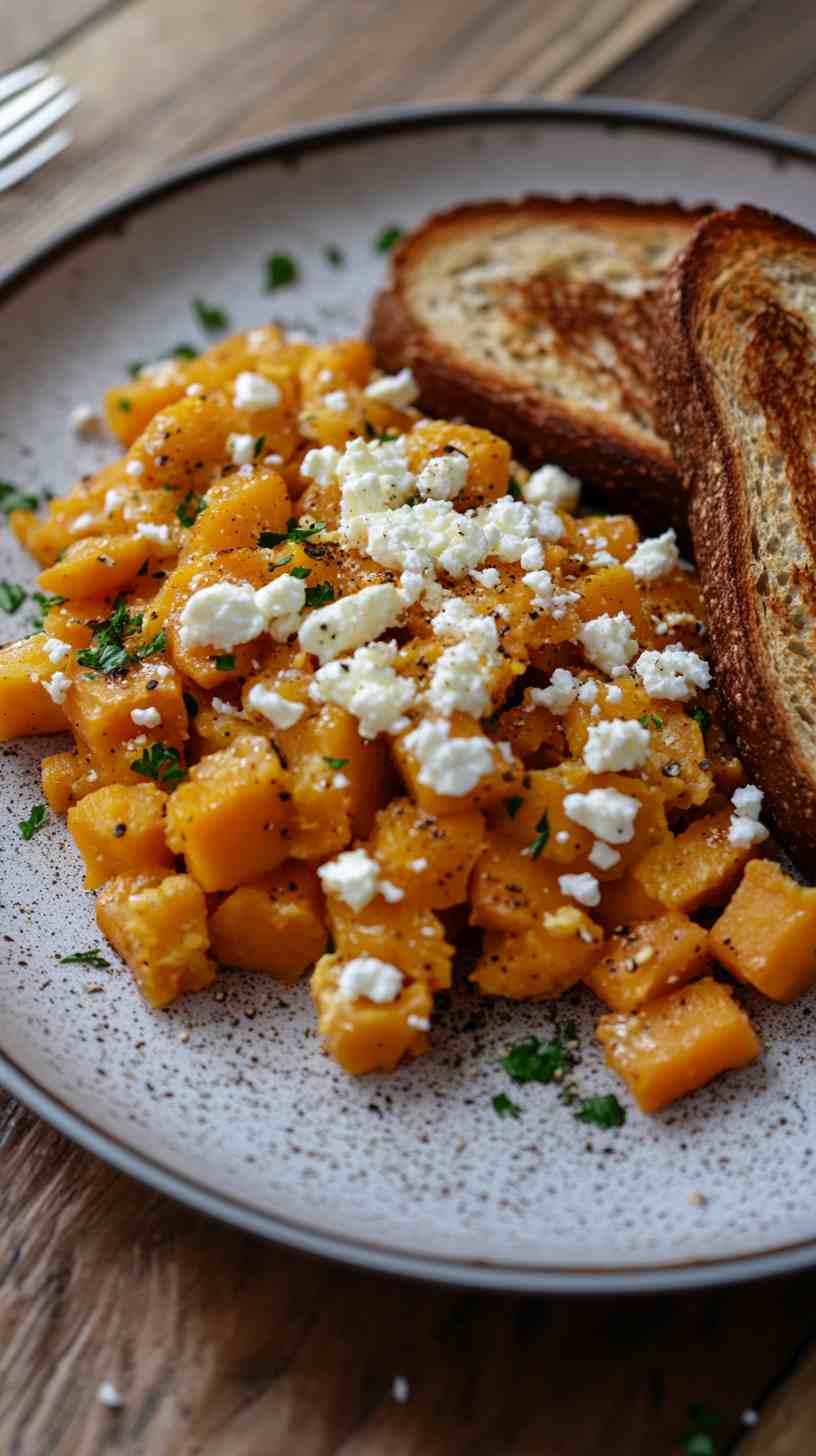 Sweet Potato Hash with Scrambled Eggs