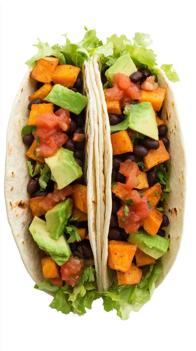 Yummy Sweet Potato and Black Bean Tacos