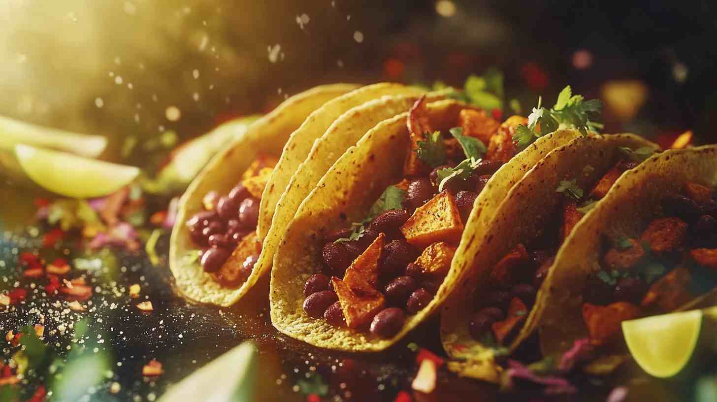 Yummy Sweet Potato and Black Bean Tacos