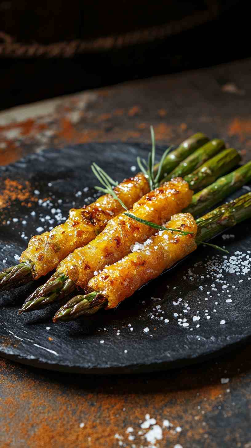 Sweet and Savory Air Fried Asparagus