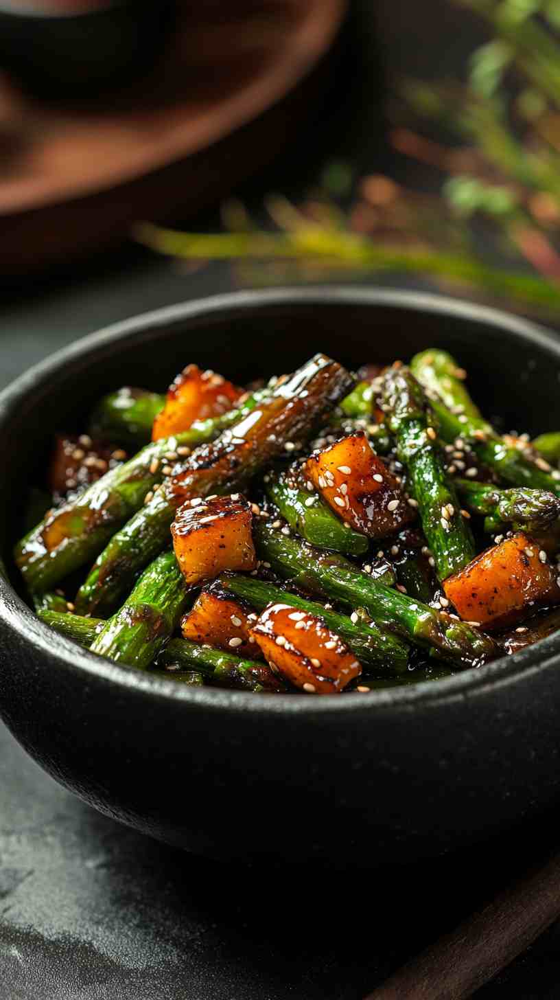 Sweet and Savory Air Fried Asparagus