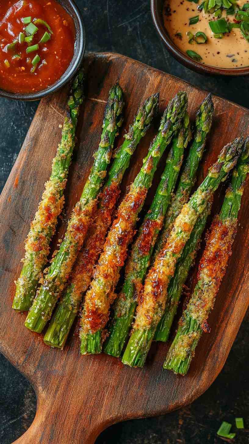 Sweet and Savory Air Fried Asparagus