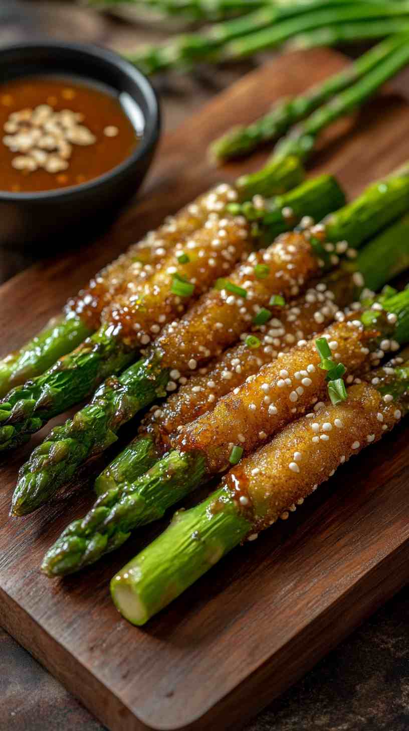 Sweet and Savory Air Fried Asparagus