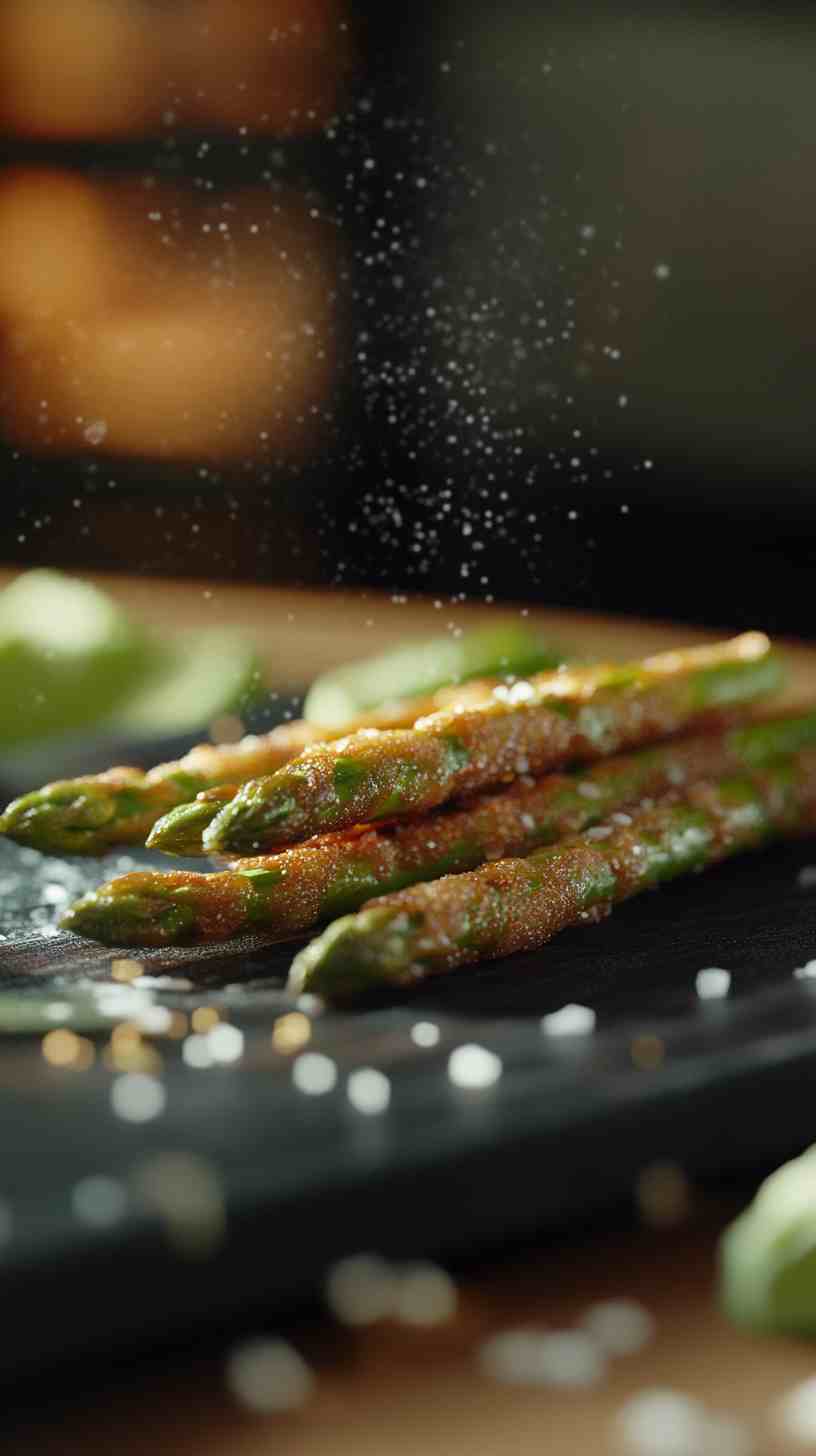 Sweet and Savory Air Fried Asparagus