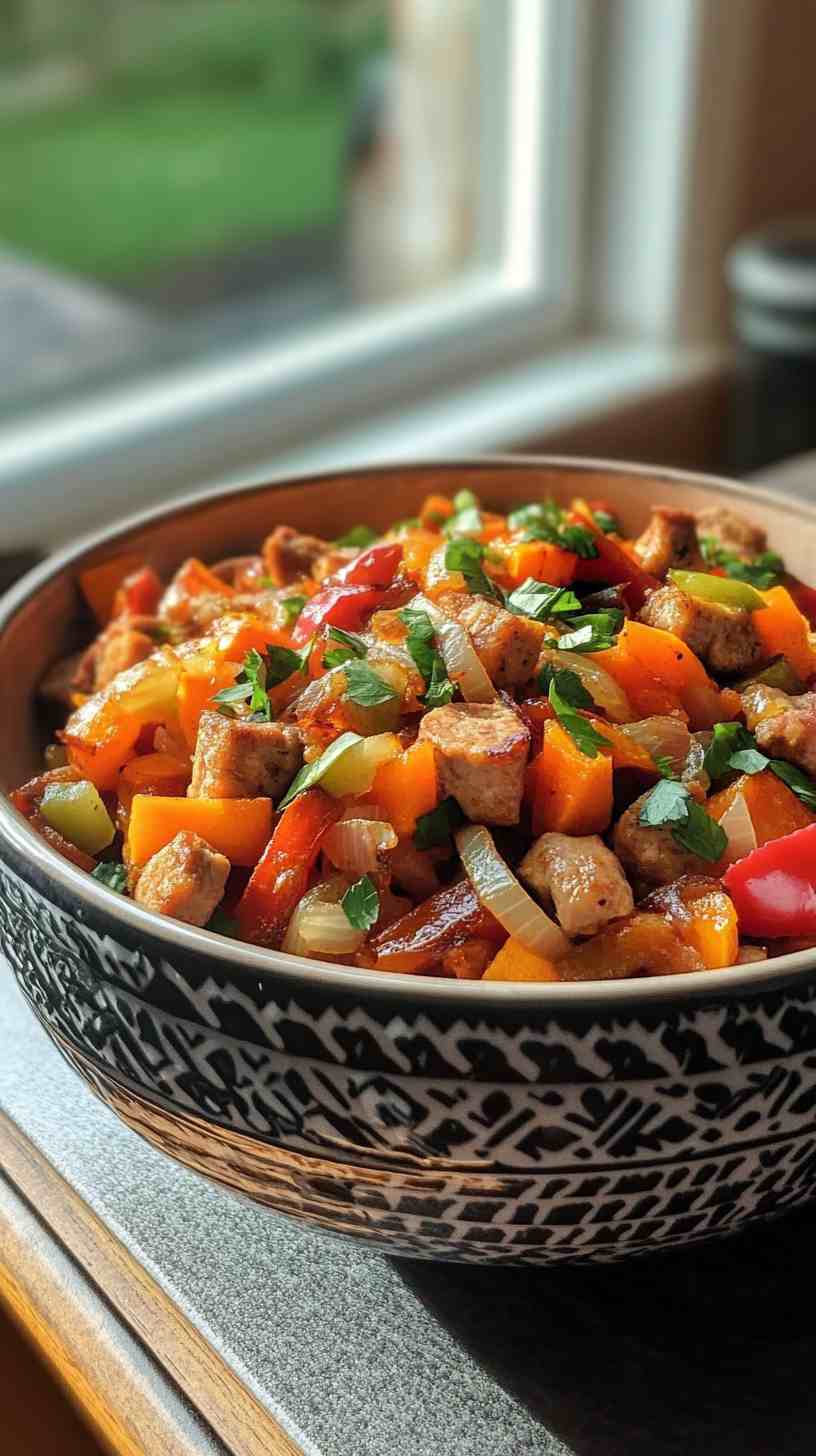 Turkey & Sweet Potato Hash Gym Meal