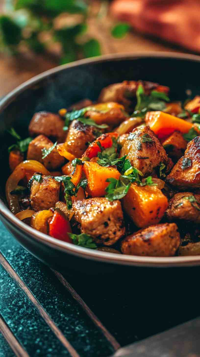 Turkey & Sweet Potato Hash Gym Meal