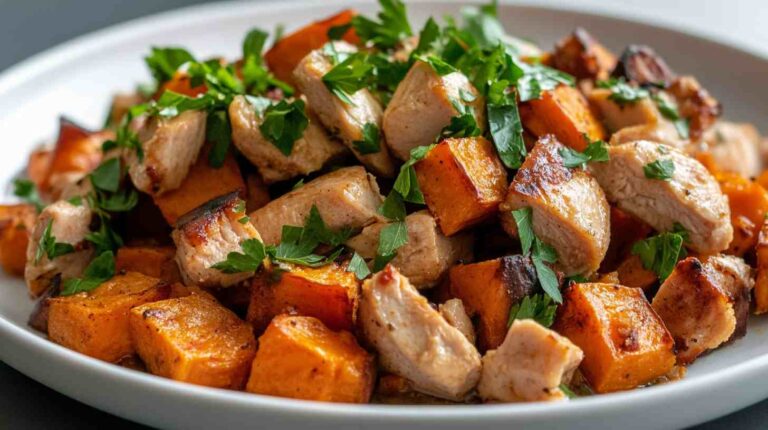 Turkey & Sweet Potato Hash Gym Meal