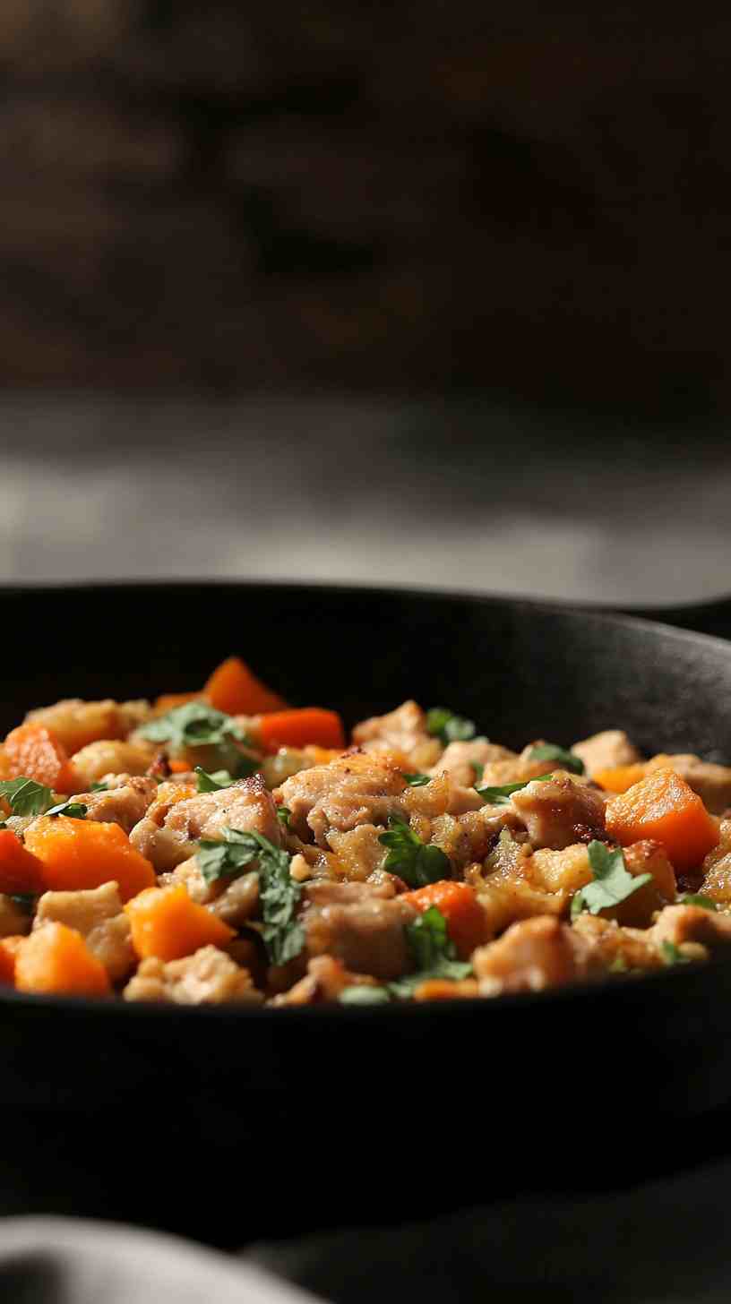 Turkey & Sweet Potato Hash Gym Meal