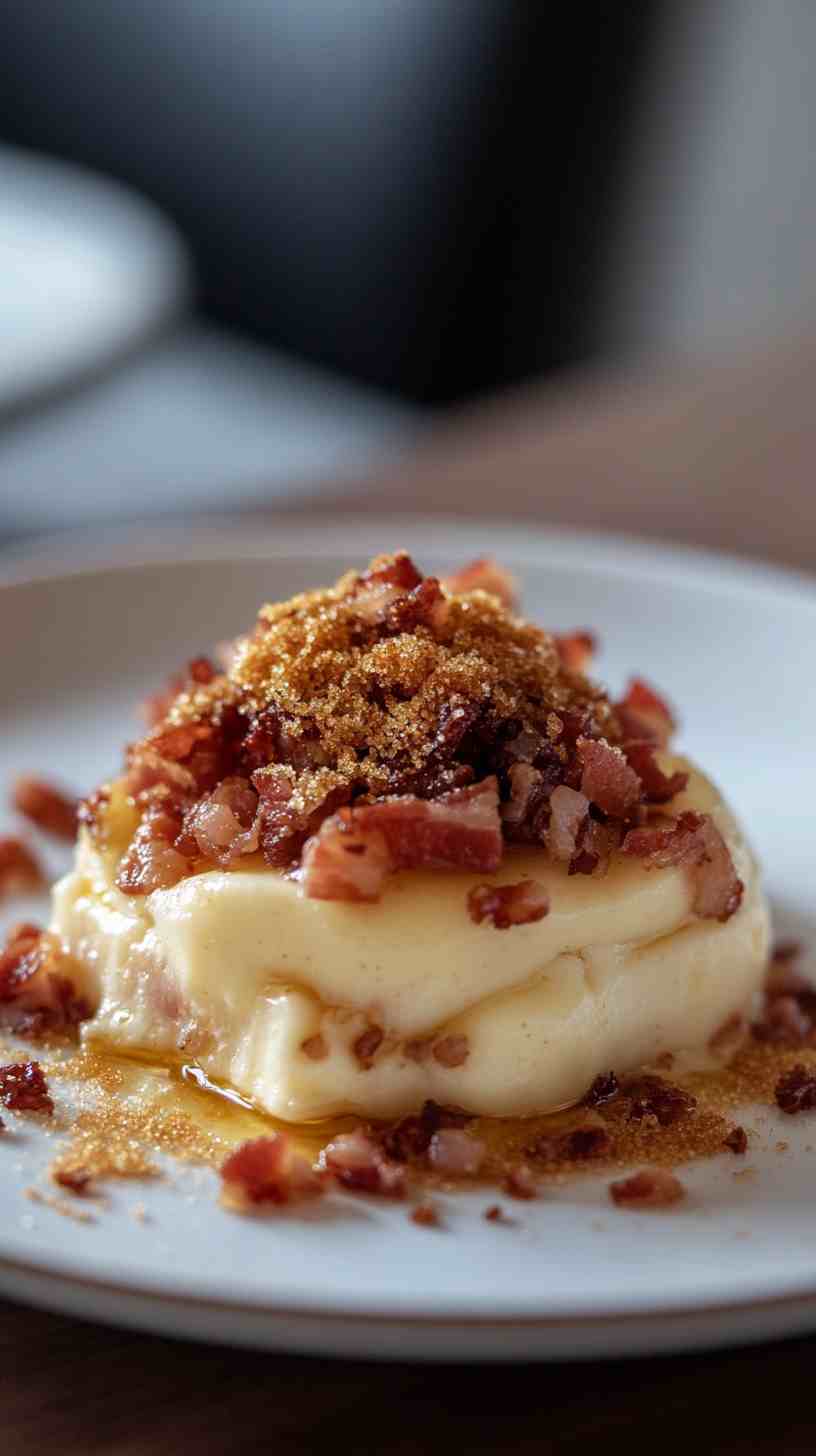 Vanilla Custard with Crispy Pancetta