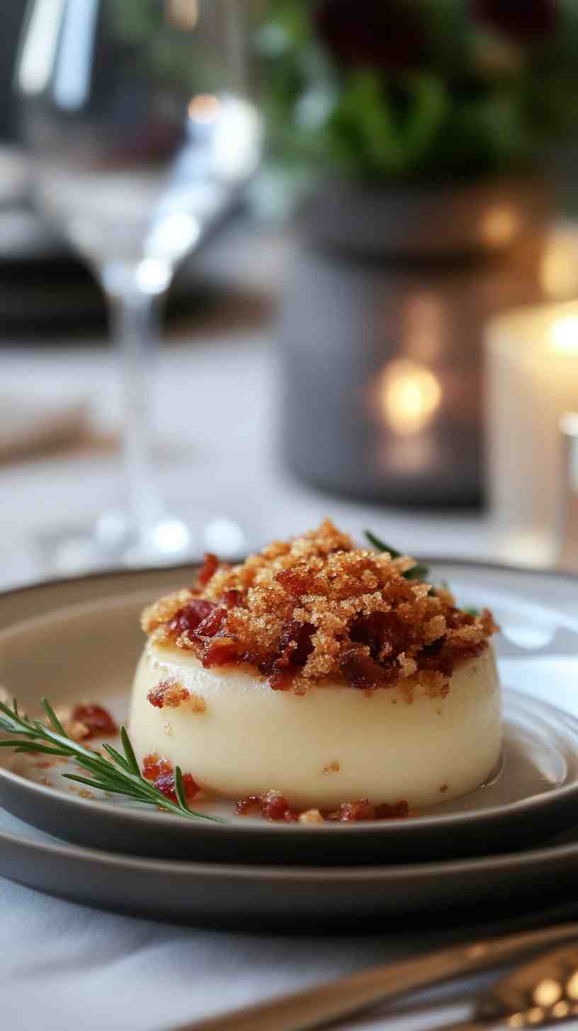 Vanilla Custard with Crispy Pancetta