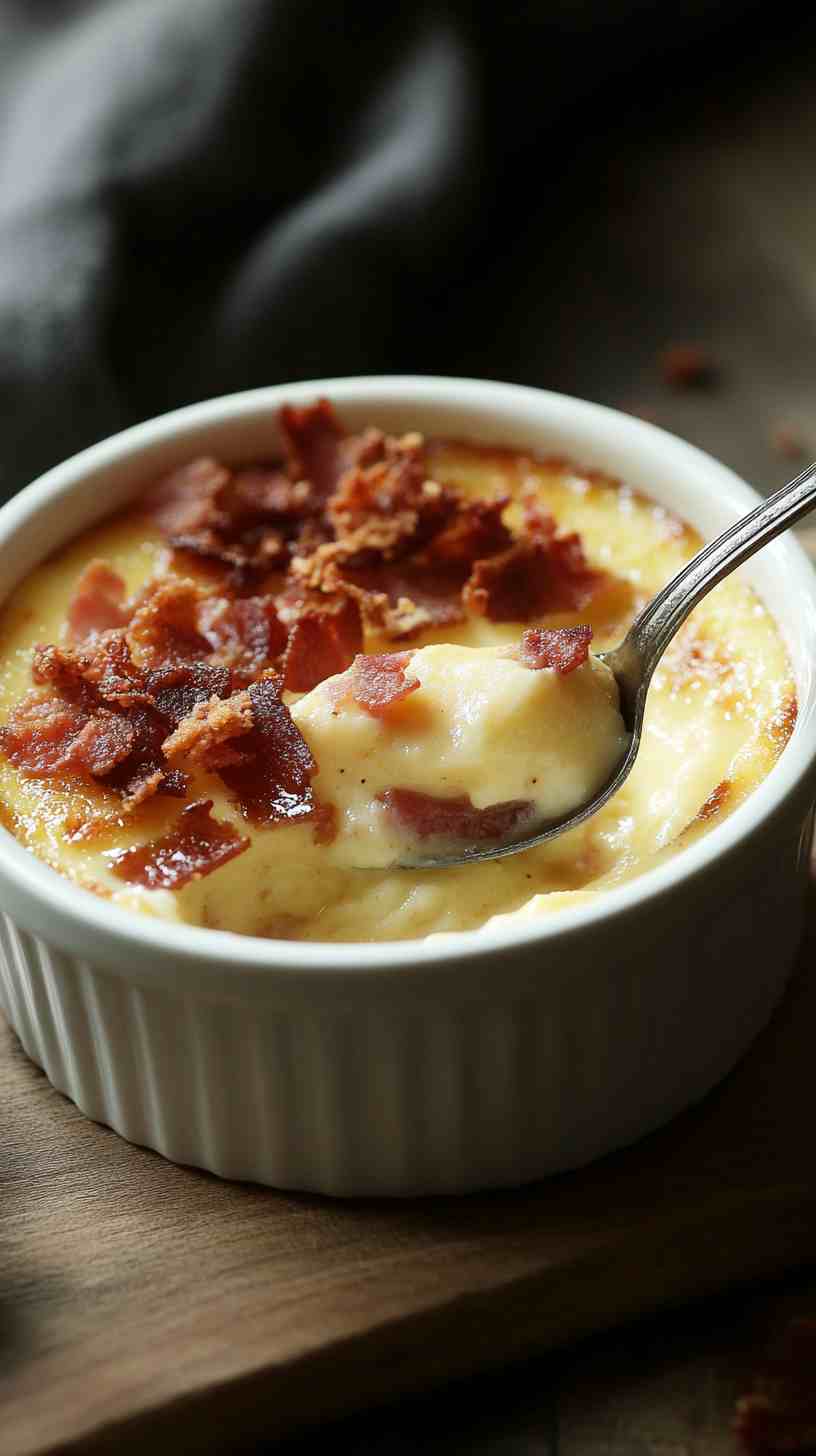Vanilla Custard with Crispy Pancetta