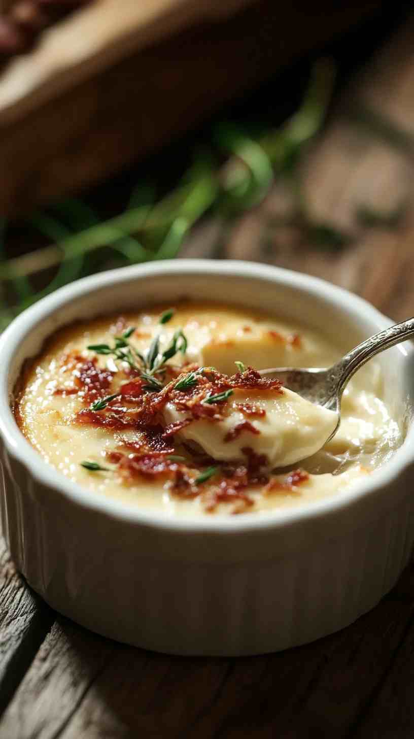 Vanilla Custard with Crispy Pancetta