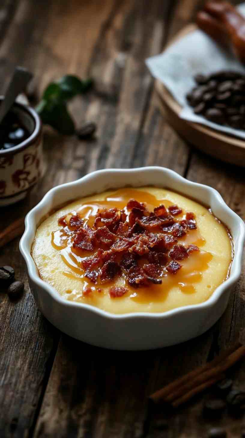 Vanilla Custard with Crispy Pancetta