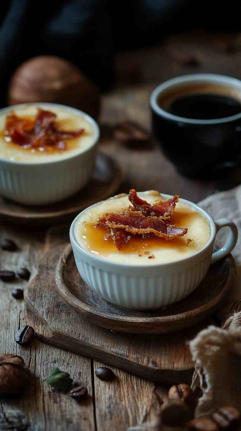 Vanilla Custard with Crispy Pancetta