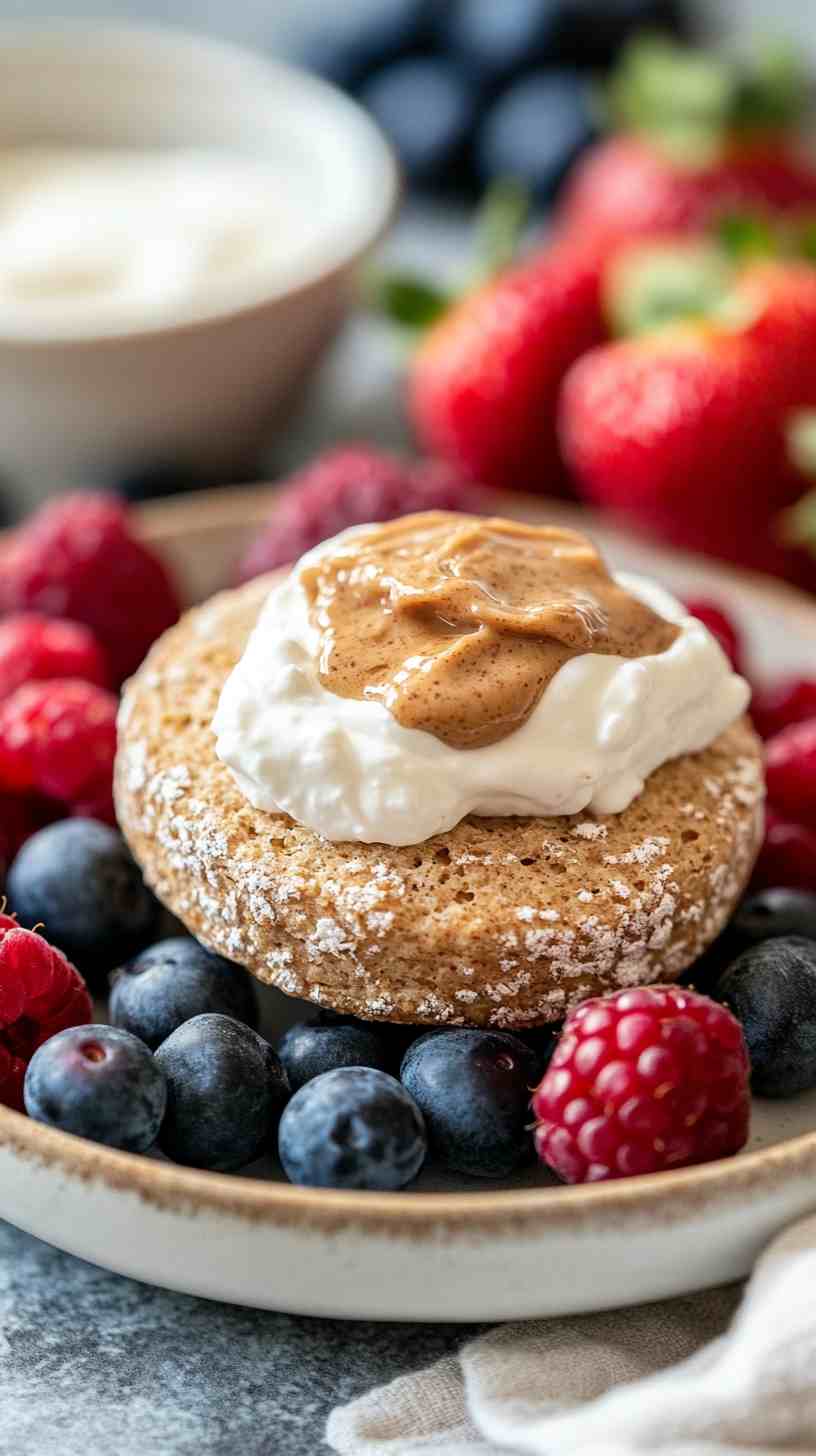 Whole Wheat English Muffin with Almond Butter