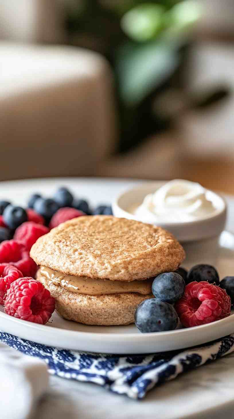 Whole Wheat English Muffin with Almond Butter