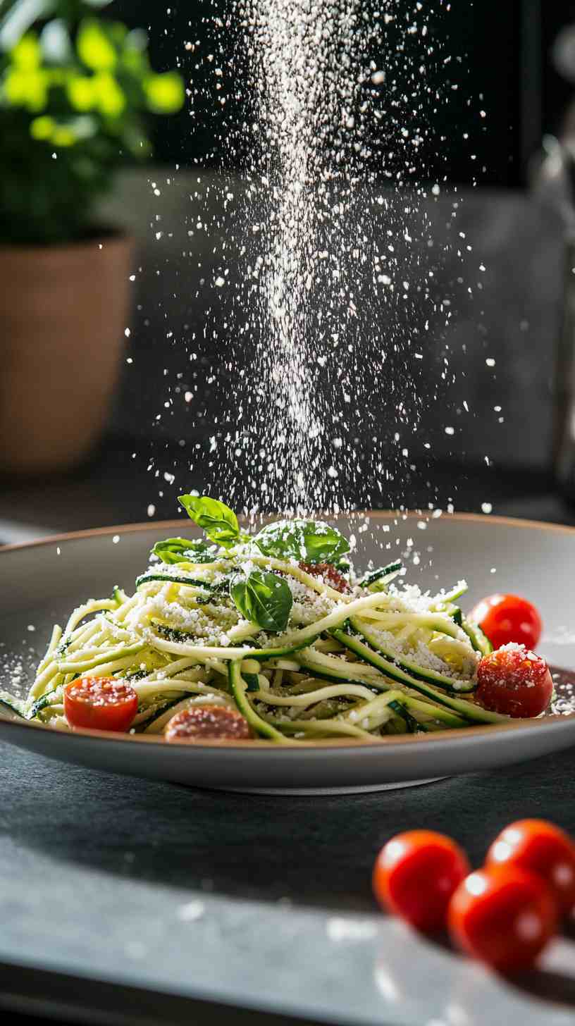 Zucchini Noodles with Turkey Sausage