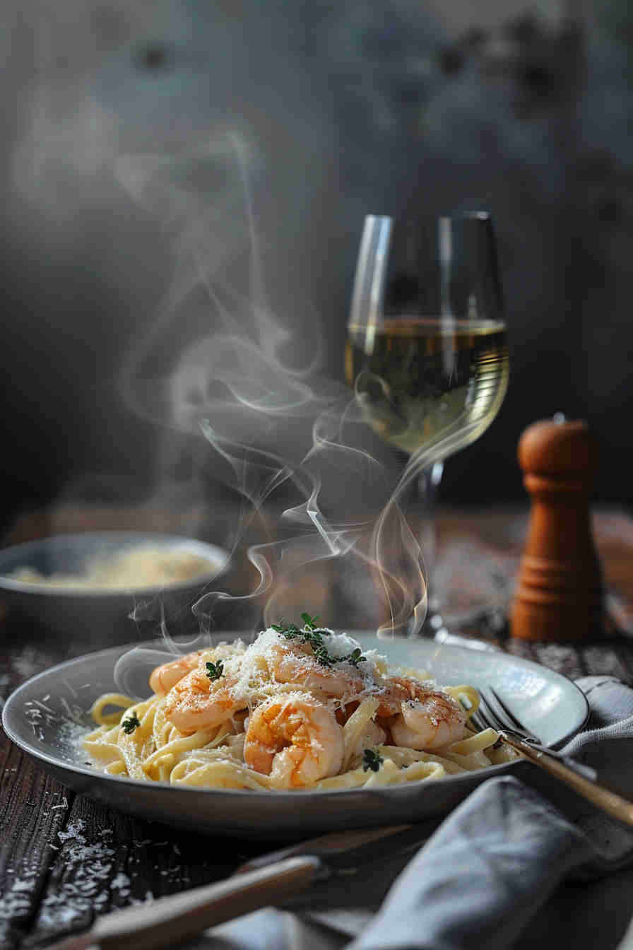 20-Minute Shrimp Alfredo
