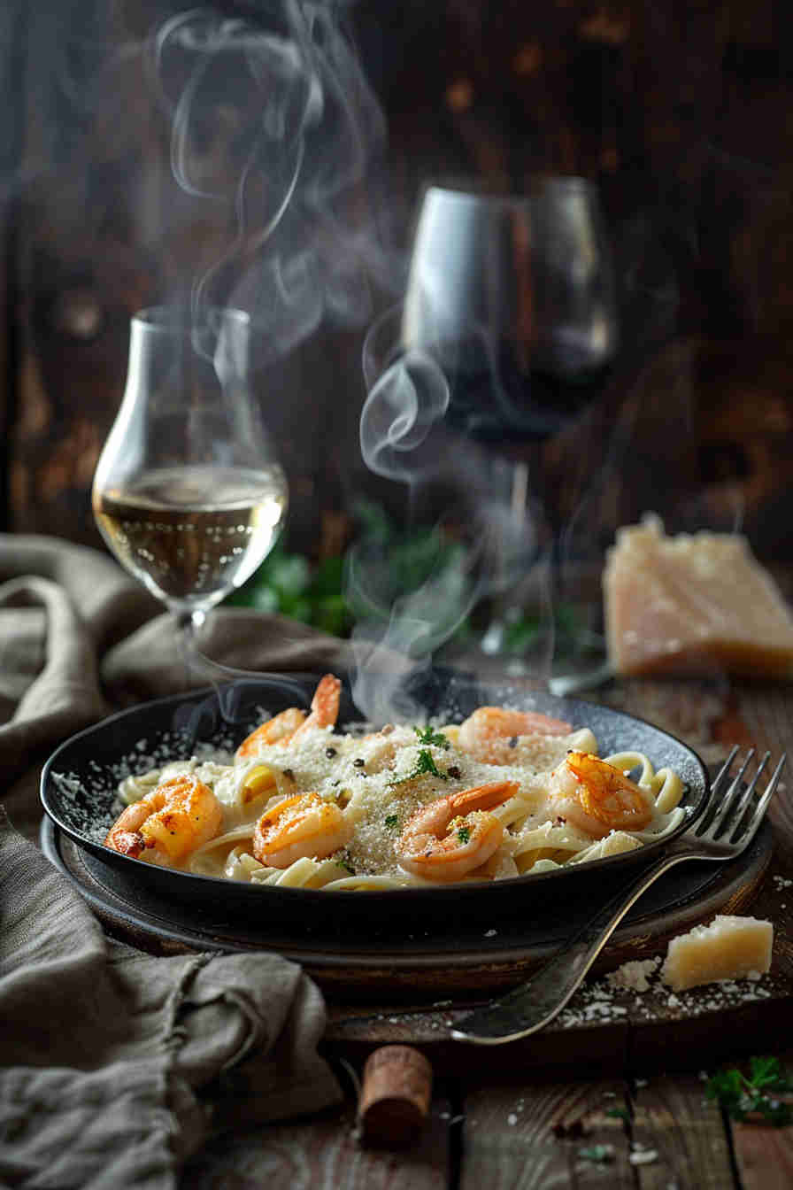 20-Minute Shrimp Alfredo
