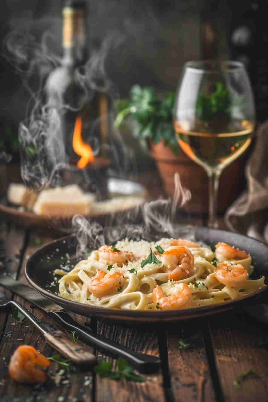 20-Minute Shrimp Alfredo