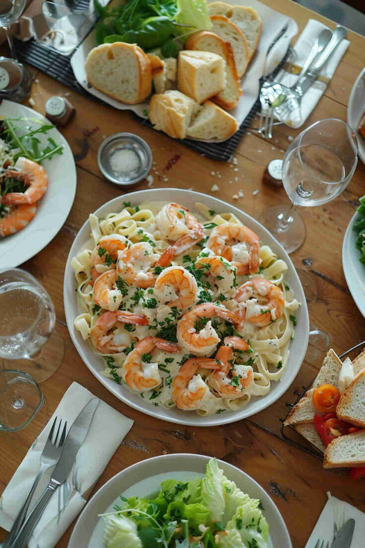 20-Minute Shrimp Alfredo