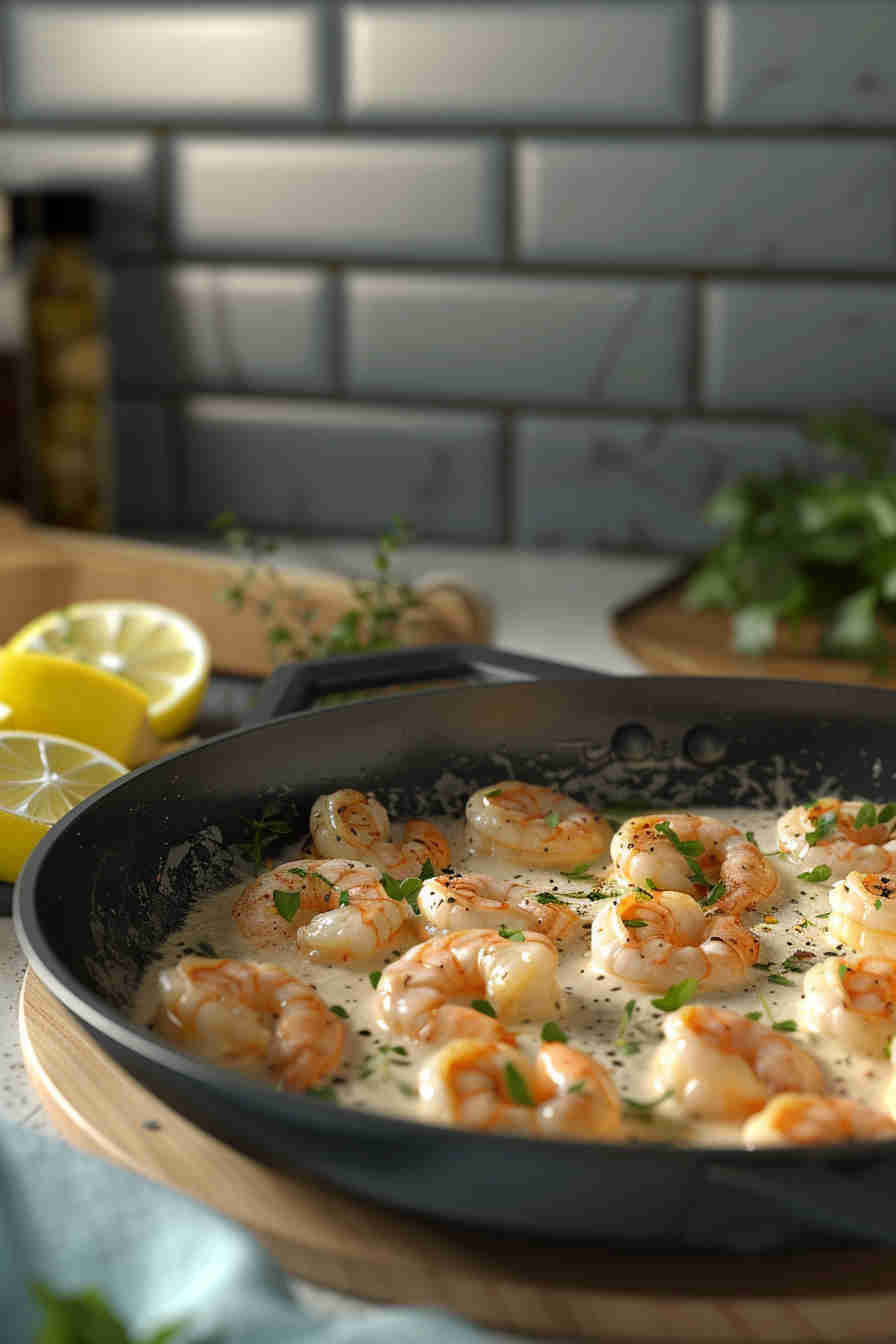 20-Minute Shrimp Alfredo