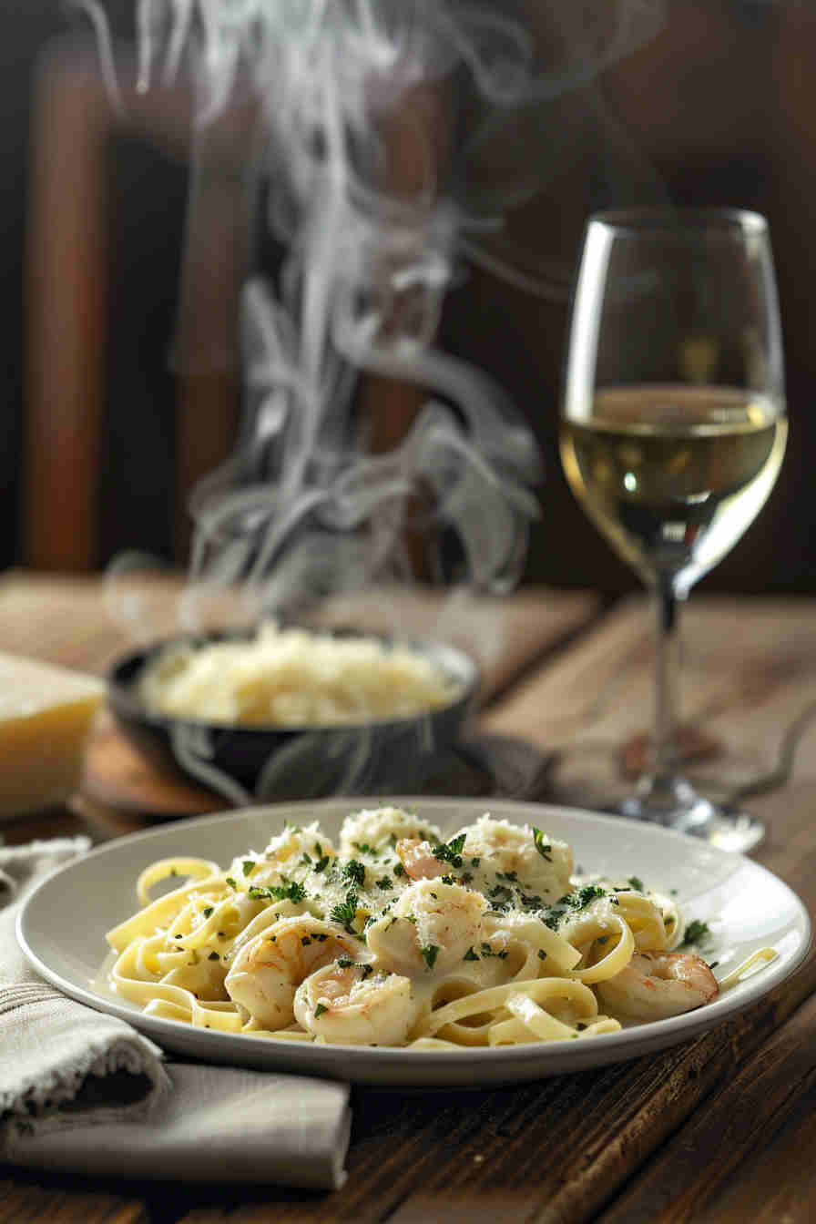 20-Minute Shrimp Alfredo