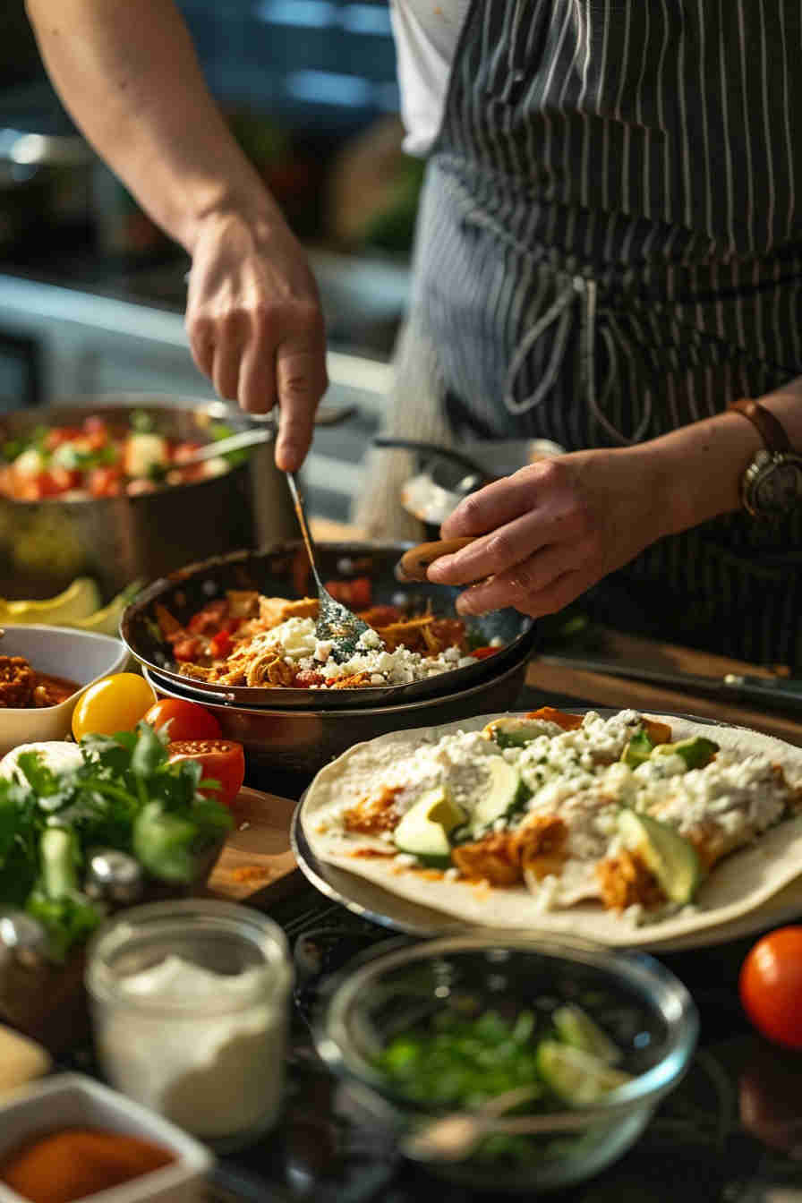 30-Minute Chicken Enchiladas