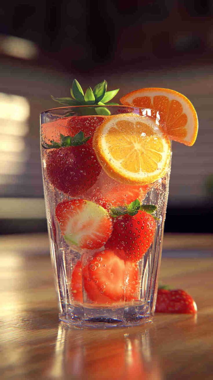 Acai & Strawberry Refresher with a Citrus Zing