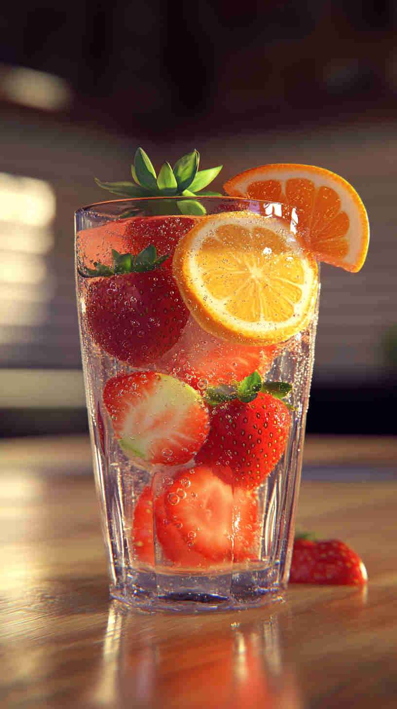 Acai & Strawberry Refresher with a Citrus Zing